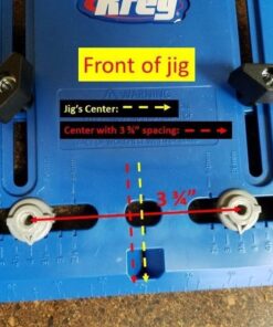 KREG KHI-Pull Cabinet Hardware Jig - for Cabinet Door Handles - Drilling Guide for Cabinet Doors - Creates Straight, Even Holes - Durable Drill Guides 67 61JLOdgMyL