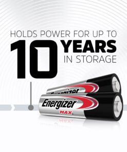 Energizer AA Batteries, Max Double A Battery Alkaline, 4 Count 4 Count (Pack of 1) 26 61JNbjnDrL 1