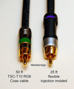 Mediabridge™ Ultra Series Subwoofer Cable (50 Feet) - Dual Shielded with Gold Plated RCA to RCA Connectors - Black - (Part# CJ50-6BR-G1) 22 61JNzPRTBxL