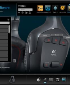 Logitech G Wireless Gaming Headset G930 with 7.1 Surround Sound, Wireless Headphones with Microphone 38 61JPs1jG41L