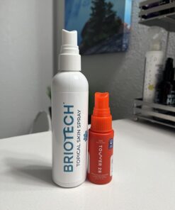 BRIOTECH Hypochlorous Acid Spray, Topical Skin Face & Body Mist, Support Irritations, Soothe Redness, Dry Skin & Scalp, Athletic Itch, Packaging May Vary 3.4 Fl Oz (Pack of 1) 40 61JR0WWUORL