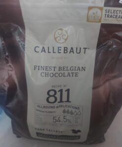 Callebaut Belgian Dark Couverture Chocolate Semisweet Callets, 54.5% - 5.5 Lbs 5.5 Pound (Pack of 1) 32 61JRChThNnL