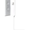 Sleek Socket - The Original & Patented Ultra-Thin Outlet Concealer with Cord Concealer Kit, 3 Outlet, 3-Foot Cord, Universal Size, UL Certified (Ideal for Kitchens, Small Spots & Behind Furniture) 3 ft Flagship 22 61JTWVXIHGL