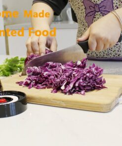 AMZUShome Fermenting Lids Kit Waterless Airlock For Wide Mouth Mason Jar Fermentation Not Crock Pots,Make Sauerkraut,Kimchi,Pickles Or Fermented Foods.4 Pack+1 Pump(Black) Black 4 16 61JUAwJ68BL