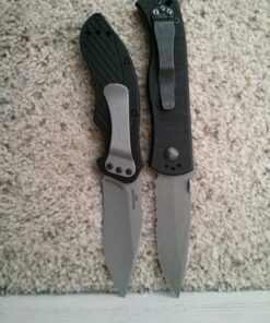 Kershaw Clash Pocketknife, 3" 8Cr13MoV Steel Drop Point Blade, Assisted One-Handed Flipper Opening, Folding Utility EDC 38 61JUnICSKOL