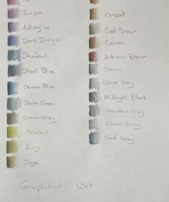 Derwent Graphitint Pencils Tin, Set of 24, Great for Holiday Gifts, Unique Blend of Graphite and Color, Watersoluble, Ideal for Mixed Media, Professional Quality (0700803) 24 Count 46 61JUuH82UUL