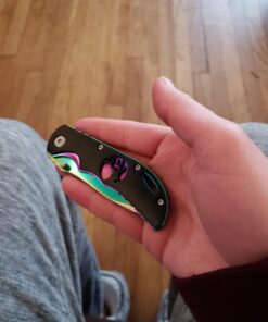 Wild Turkey Handmade Rainbow Frame with Black Overlay with Elk Cutout Knife Original version 43 61JVPnr1cCL