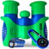 Binoculars for Kids 8x21 High-Resolution - Kids Binoculars Gift Set for Boys & Girls, Shockproof & Compact for Bird Watching, Travel, Hiking, Camping, Hunting, Children Outdoor Gear Green/Blue 36 61JVSlaaatL 1