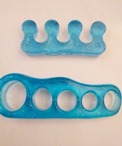 DR. JK- ToePal Gel Toe Separator, 2 Pairs, Toe Spacers, Toe Straightener, Hammer Toe Straightener, Toe Spreader, Toe Stretcher, Toe Corrector for Women and Men, Bunion Corrector Blue 25 61JVYlUNMWL