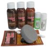 Leather Max Complete Leather Refinish, Restore, Recolor & Repair Kit/Now with 3 Color Shades to Blend with/Leather & Vinyl Refinish (Bold Brown) Bold Brown 23 61JVjBCKtGL 1