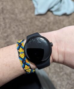 Google Pixel Watch - Android Smartwatch with Fitbit Activity Tracking - Heart Rate Tracking Watch - Matte Black Stainless Steel case with Obsidian Active band - WiFi Matte Black case w/ Obsidian Active band - WiFi 36 61JWzn3rkaL