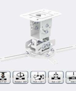 QualGear PRB-717-Wht Ceiling Mount Projector Accessory White Mount 31 61JXZZNpuvL