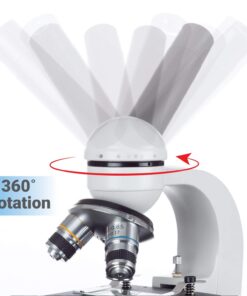 AmScope M150C-I 40X-1000X All-Metal Optical Glass Lenses Cordless LED Student Biological Compound Microscope 37 61JY9FeVfL