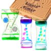 Liquid Timer - Sensory Toy for Relaxation, Liquid Motion Bubbler Timer with Floating Color Lava Lamp, 3-Pack Incredibly Effective Calming Stress Relief Hourglass Toy for Kids & Adults, Autism & ADHD 3 PCS BOTTLES 3 61Jc4AA7NwL