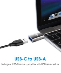 Rankie 2-Pack USB C 3.0 Adapter Hi-Speed USB Type C to USB Type A 29 61Je1BBS6JL