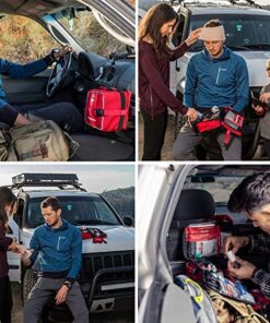 Surviveware Comprehensive Premium First Aid Kit Emergency Medical Kit for Trucks, Cars, Camping, Office and Sports and Outdoor Emergencies - Large 200 Piece Set Regular 35 61Jgy0TlskL