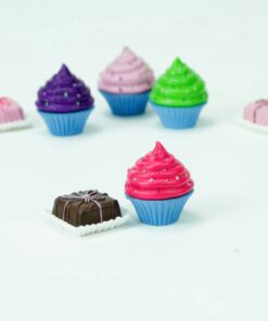 Sophia's Doll-Sized Sprinkled Cupcakes & Petit Fours Dessert Set with 8 Pretend Treats Plus Napkins for 18" Dolls, Multicolor Cupcake Set 11 61JijLCQ46L