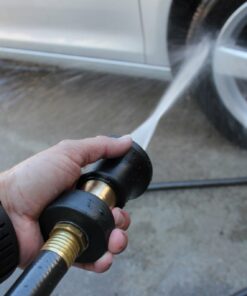 Heavy Duty Brass Fireman Style Hose Nozzle - Fits All Standard Garden Hoses - Best High Pressure Sprayer to Wash Your Car or Water Your Garden – Leak Proof - 30 Day No-Hassle Guarantee 30 61JjPIstbmL