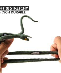 ValeforToy Rubber Snake,14 Inch Snake Toy Set(6 Pack),Super Stretches Material TPR, Realistic Fake Snake Figure Keep Bird Away Bathtub Garden Rainforest Reptile Toy 18 61JkmDtWp1L