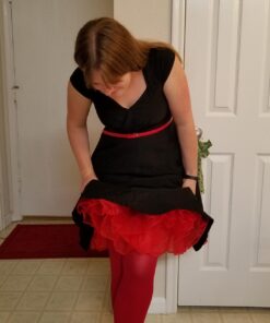 GRACE KARIN Vintage Womens 50s Tutu Skirt Petticoat Red Size M 24 61JlyYvgU2L