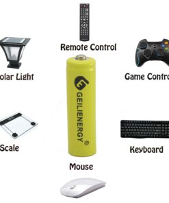 GEILIENERGY Solar Light AA NiCd AA 600mAh 1.2V Rechargeable Batteries for Solar Lamp Garden Lights(8 PCS) 8PCS NiCd 600mAh Yellow Color 14 61JmYdt5SEL