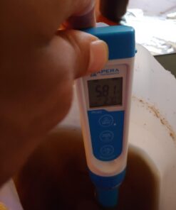 Apera Instruments AI311 Premium Series PH60 Waterproof pH Pocket Tester Kit, Replaceable Probe, ±0.01 pH Accuracy, Lcd display Regular Glass Bulb Sensor 40 61JmqSgaAL