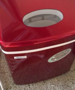 Newair Countertop Ice Maker Machine 28 lbs. of Ice in 24 Hours, Portable Design in Red with 3 Bullet Ice Cube Sizes, Convenient Rapid Ice Production, Insulated Storage 43 61JnKuXRnxL