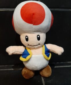 Nintendo Official Super Mario Toad Plush, 8" 15 61JoK5TaYQL