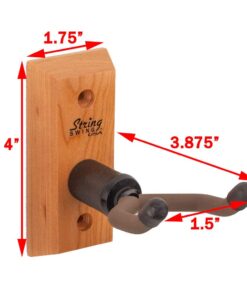 Ukulele Hanger Wooden Wall Mount Made in the USA or Mandolin Hanger - Cherry Hardwood - by String Swing CC01UK-C Single Unit 22 61JpRyqULdL