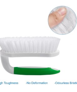 Amazer Scrub Brush Comfort Grip & Flexible Stiff Bristles Heavy Duty for Bathroom Shower Sink Carpet Floor - Pack of 2 (Green+Green) Green+green 11 61JqltqTFBL