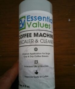 Coffee Machine Descaler - 2 Uses - Descaling Solution for Nespresso Breville Keurig Jura & More - USA Made Cleaner For All Coffee Machines, Glass Pot Cleaner and Espresso Makers 8 Fl Oz (Pack of 1) 22 61JvMaHB6GL