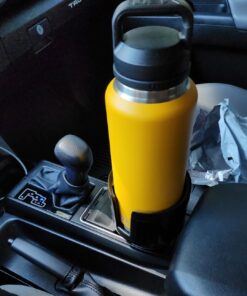 Integral Ultimate Expander Car Cup Holder - Adjustable Base - Expander & Organizer for Vehicles - Compatible with Coffee Mug, Yeti 14/24/36/46oz, Ramblers, Hydro Flasks 32/40oz, 3.4"-4.0" Bottles Black 1 Pack 37 61Jw1INHlCL 3