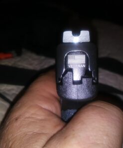 AMERIGLO i-Dot Sight Set, Compatible with Smith & Wesson M&P Shield (Excludes EZ) | Durable High-Performance Green Tritium Front & Rear Night Sights Green/Orange 37 61JylugbgL 2