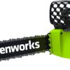 Greenworks 40V 16" Brushless Cordless Chainsaw (Great For Tree Felling, Limbing, Pruning, and Firewood / 75+ Compatible Tools), Tool Only 16" (Tool Only) Gen 1 23 61JzqbakpL