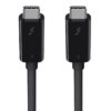 Belkin USB C Cable - Thunderbolt 3, 6.5 Feet/2 Meters, USB C to USB C Cable Type, Fast Charging Up To 100 Watts, Fast Transfer up to 40 Gbps, Supports 5K Ultra HD Displays - Black 6.5 FT 11 61K obzt vL
