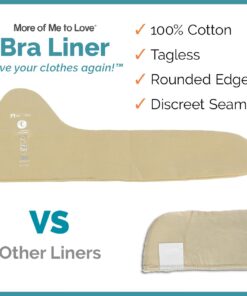 Soft Bamboo and Cotton Bra Liner (Beige, 3-Pack, XL) - No Tags and No Discomfort 12 61K0aZHUv0L
