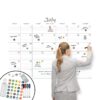 Large Dry Erase Wall Calendar - Not Folded 36” x 48” Undated Erasable Monthly Calendar - Reusable Wall Calendar For Home And Office Planner 57 61K1nAFM98L