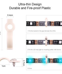 iCreating 4 Pin LED connectors, 4-pin LED Strip Connector Kit Includes LED Connectors L Shape for Strip Lights 4Pin 10mm LED Strip Light Connectors for Controller 4 Pin LED Connectors Jumper 3.3ft 16 61K32AuJzaL
