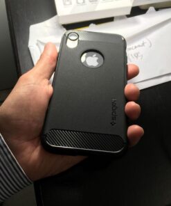 Spigen Rugged Armor Designed for iPhone XR Case (2018) - Matte Black 49 61K32N6ajL