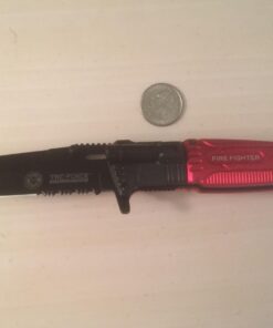 Tac-force RED Fire Fighter Assisted Open Rescue LED Light Pocket Knife 5 61K4D7wjAqL