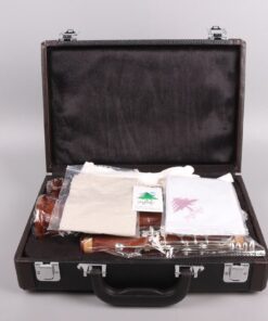 Yinfente Intermediate B-Flat Clarinet Rosewood wood Body Silver Plate Bb Key 17 key Case + Reeds + Pads 19 61K4nLV1EL