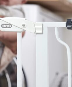 Regalo Easy Step 38.5-Inch Wide Walk Thru Baby Gate, Includes 6-Inch Extension Kit, Pressure Mount Kit, Wall Cups 38.5" Wide 24 61K5XeMVxeL