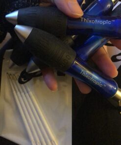 Super Big Fat Pens for Arthritis, Black Ink, Blue body (pack of 5 pens + 5 Extra Ink Refills) Black Ink / Blue Body 26 61K5fqgEL4L