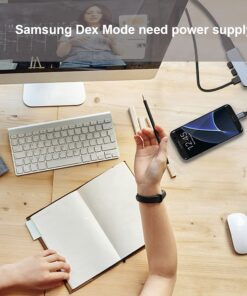 QCEs USB C Hub, USB C to HDMI Multiport Adapter 4K Video USB 3.0 Port, PD Charging for Portable Dock Compatible with MacBook iPhone 15 Pro, Samsung Dex, Nintendo Switch 9 61K7B4 bmS