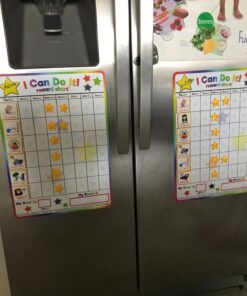 Fun Behavior Reward Chart for Kids – I Can Do It! Chore Chart for Kids with 3D Stars & Tiles – Good-Behavior Chart for Kids at Home or School for Focus, Responsibility, & More by Kenson Kids, 66 Pcs. 35 61K7ZlbH6LL 2