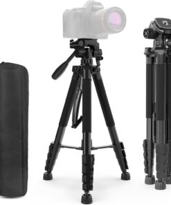 Lightweight 57-inch Camera Tripod for Canon EOS Rebel T3, T3i, T4i, T5, T5i T6i, T6s, T7, T7i, EOS 60D, EOS 70D, EOS 80D, EOS 5D Mark III, EOS 6D, EOS 7D Mark II, EOS-M, EOS-M3, EOS-M50 Cameras 13 61K9eHknyTL