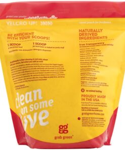 Grab Green Automatic Dishwashing Detergent Powder 3.17 lbs, 80 Loads, Grapefruit Cranberry Scent, Plant and Mineral Based, Superior Cleaning, Powerful Grease Removal, Brilliant Shine 3.17 Pound (Pack of 1) 3 61KAG3wi6AL