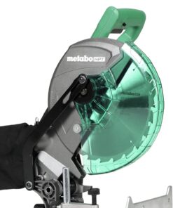 Metabo HPT | Compound Miter Saw | 10-Inch | Single Bevel | 15-Amp Motor | 0-52° Miter Angle Range | 0-45° Bevel Range | Large Table | 10" 24T TCT Miter Saw Blade | C10FCGS C10FCGS Only 27 61KAjGFdOFS