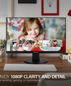 Alternative view of ViewSonic VS2247-MH 22 Inch 1080p Monitor with 75Hz, Adaptive Sync, Thin Bezels, Eye Care, HDMI, VGA Inputs for Home and Office, Black 22-Inch Thin-Bezels