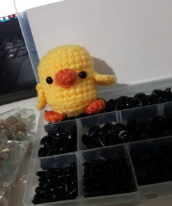 OUTUXED 520pcs Plastic Safety Eyes and Noses with Washers, Craft Doll Eyes, Black Safety Eyes for Amigurumi, Puppet, Plush Animal and Teddy Bear 45 61KDMysnYbL